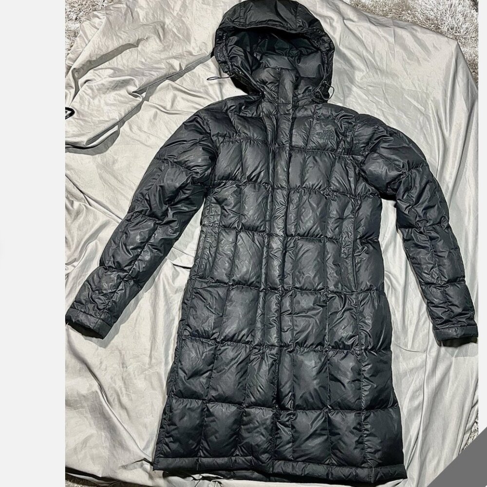 The North Face *Metropolis* Black Parka + 600-Fill Down | Size XS | Hood | EUC